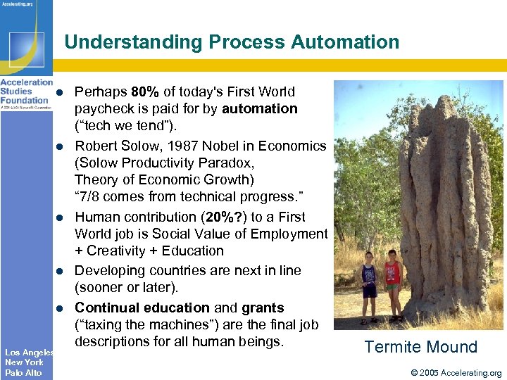 Understanding Process Automation l l l Los Angeles New York Palo Alto Perhaps 80%