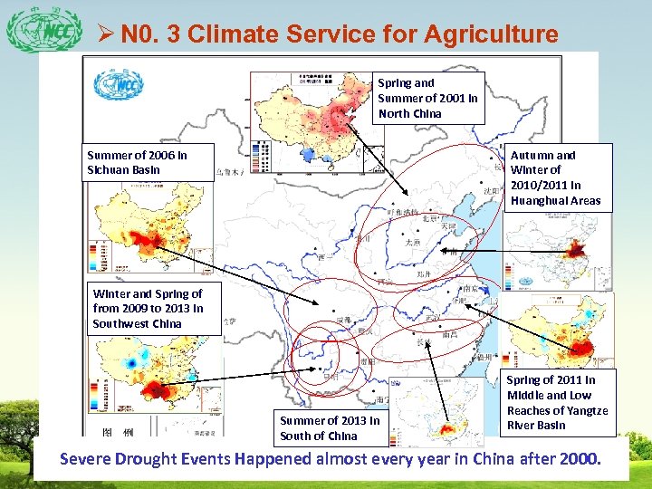 Ø N 0. 3 Climate Service for Agriculture Spring and Summer of 2001 in