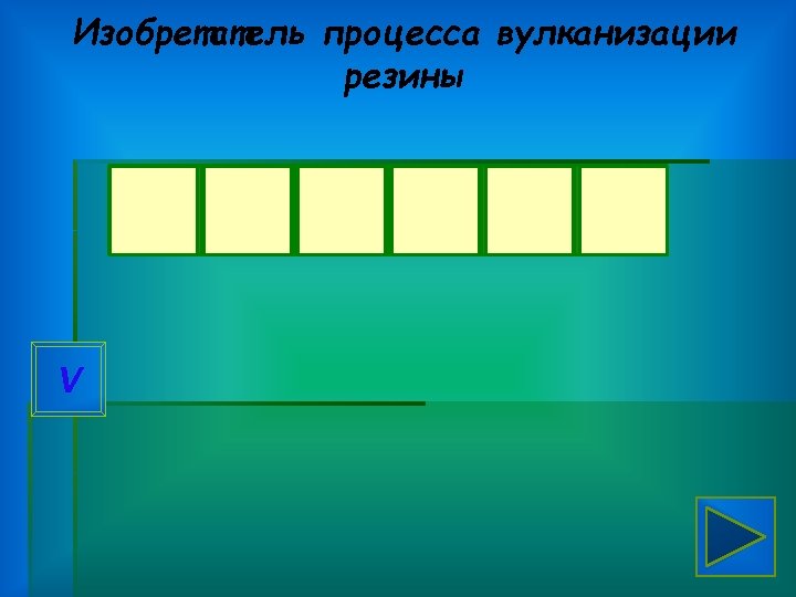 Изобретатель процесса вулканизации резины Г V У Д Ь И Р 