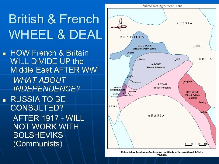 British & French WHEEL & DEAL n n HOW French & Britain WILL DIVIDE