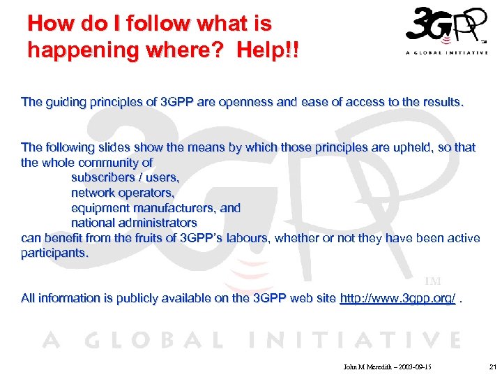 How do I follow what is happening where? Help!! The guiding principles of 3