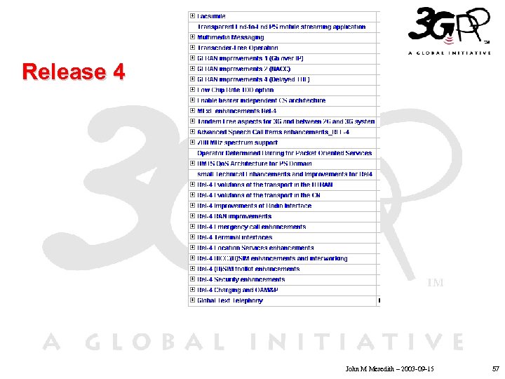 Release 4 • • • Click to edit Master text styles Second level Third