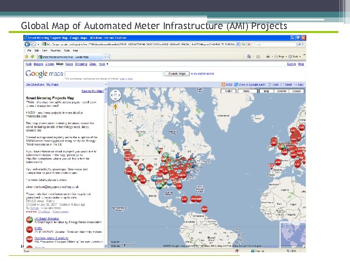 Global Map of Automated Meter Infrastructure (AMI) Projects 10 