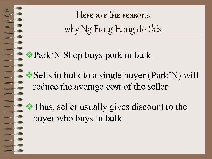 Here are the reasons why Ng Fung Hong do this v. Park’N Shop buys