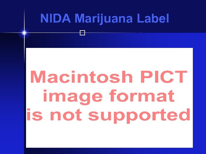 NIDA Marijuana Label 