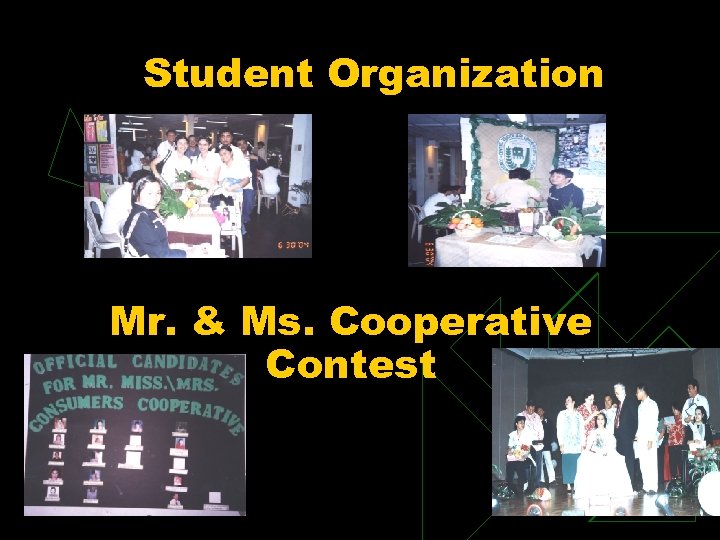 Student Organization Mr. & Ms. Cooperative Contest 