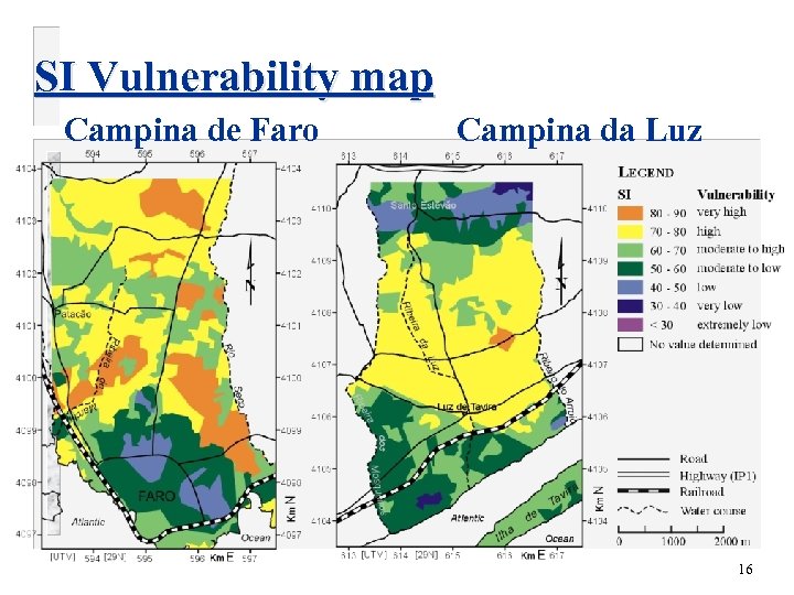 SI Vulnerability map Campina de Faro Campina da Luz 16 