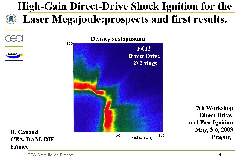 High-Gain Direct-Drive Shock Ignition for the Laser Megajoule: prospects and first results. 100 Density