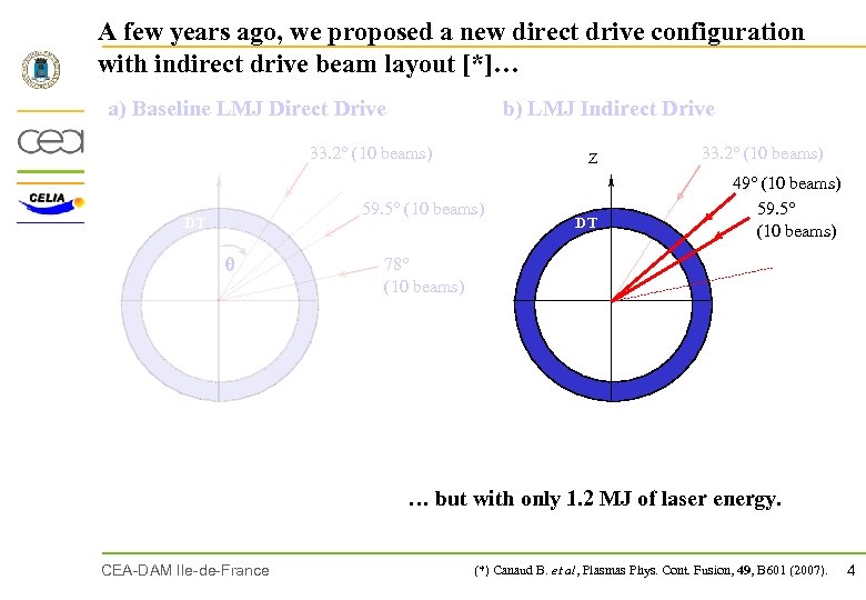 A few years ago, we proposed a new direct drive configuration with indirect drive