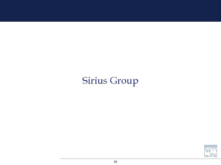 Sirius Group 15 