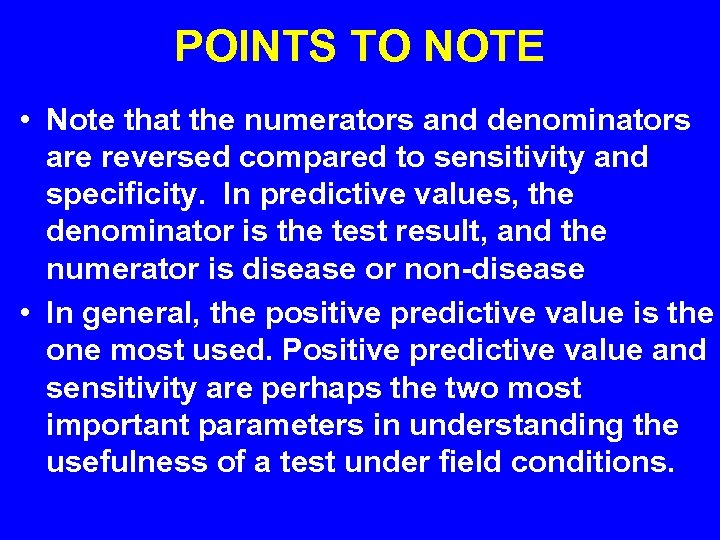 POINTS TO NOTE • Note that the numerators and denominators are reversed compared to