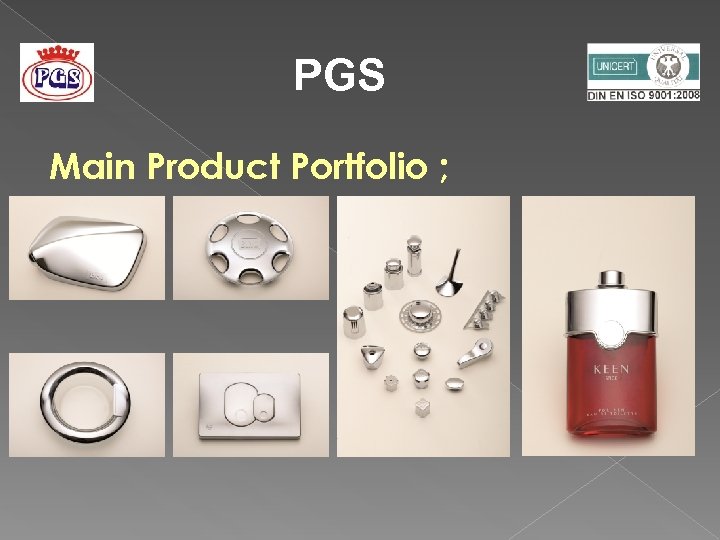 PGS Main Product Portfolio ; 