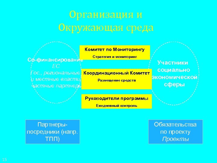 Организация и Окружающая среда Комитет по Мониторингу Стратегия и мониторинг Со-финансирование Участники ЕС Гос.
