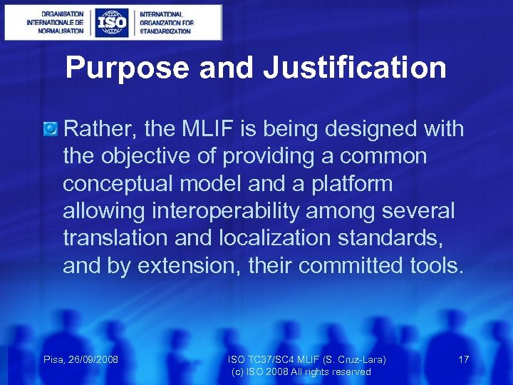 Purpose and Justification Rather, the MLIF is being designed with the objective of providing