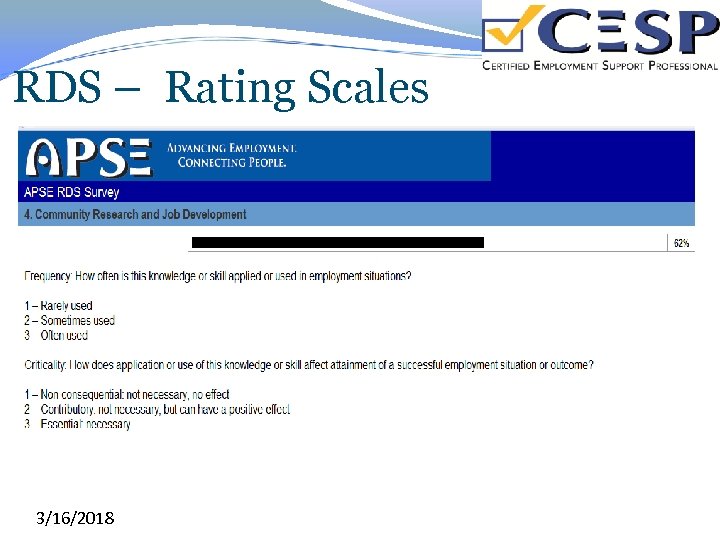 RDS – Rating Scales 3/16/2018 