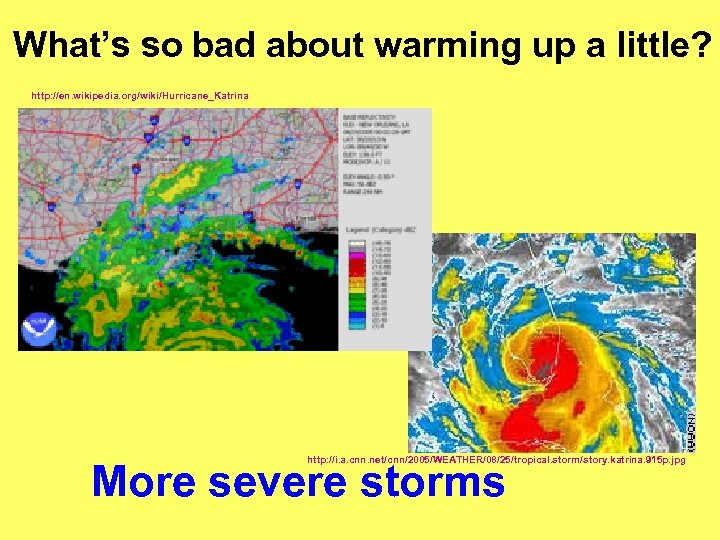 What’s so bad about warming up a little? http: //en. wikipedia. org/wiki/Hurricane_Katrina http: //i.