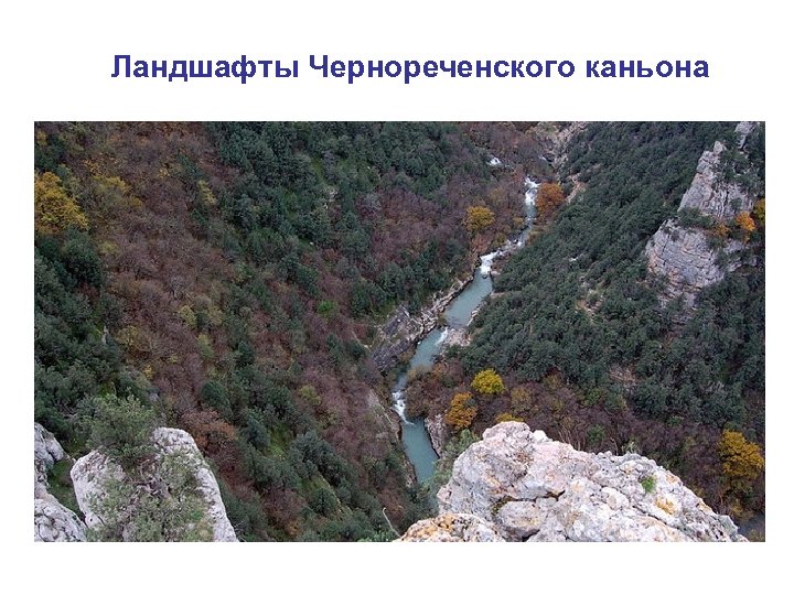 Ландшафты Чернореченского каньона 