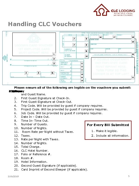 Handling CLC Vouchers 7 8 7 16 17 18 8 19 9 1 20