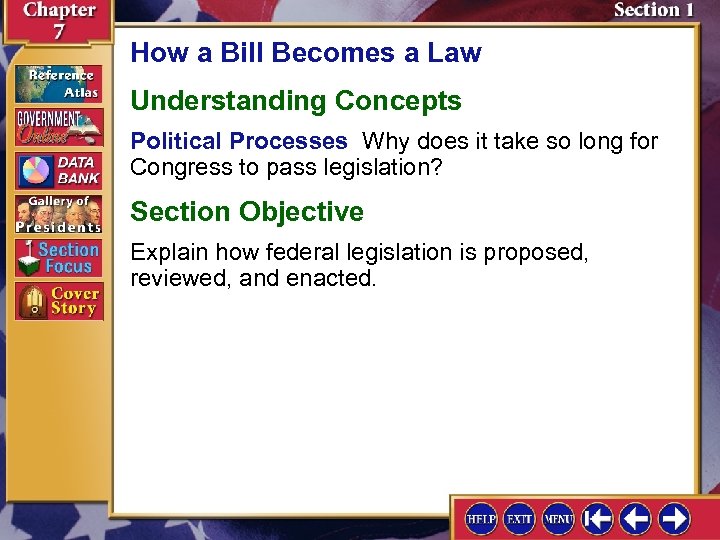 How a Bill Becomes a Law Understanding Concepts Political Processes Why does it take