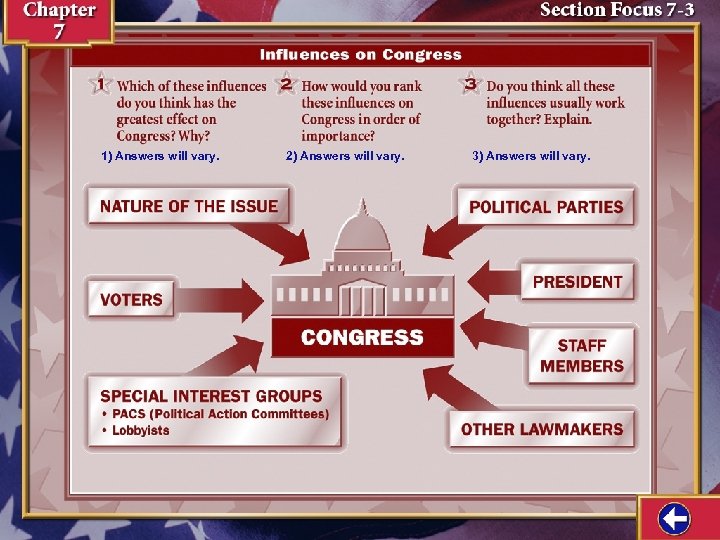 1) Answers will vary. 2) Answers will vary. 3) Answers will vary. 