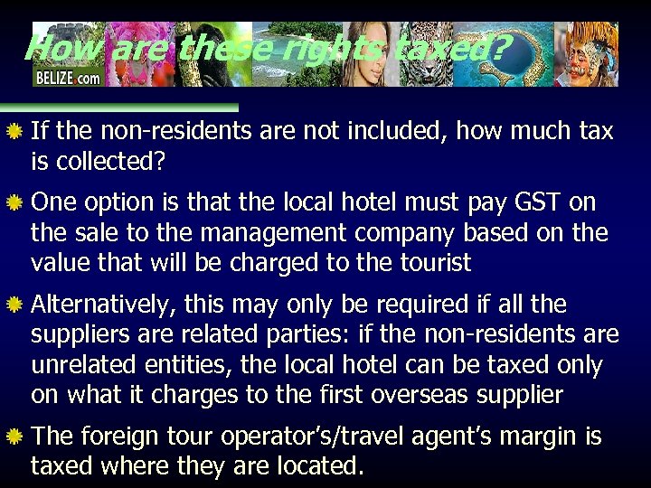 How are these rights taxed? If the non-residents are not included, how much tax