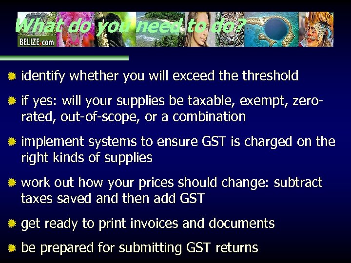 What do you need to do? identify whether you will exceed the threshold if