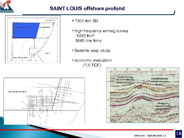 SAINT LOUIS offshore profond • 1500 Km 2 D • high frequency airmag survey