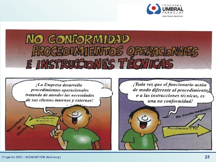 Proyecto SGC – NC/AC&P/OM (Advisory) 25 