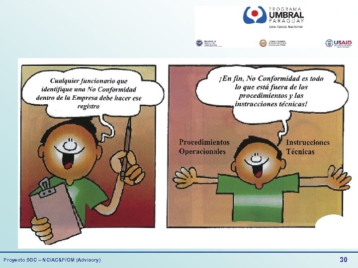 Proyecto SGC – NC/AC&P/OM (Advisory) 30 