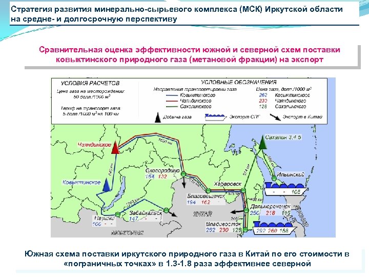 Стратегия развития минерально-сырьевого комплекса (МСК) Иркутской области на средне- и долгосрочную перспективу Сравнительная оценка