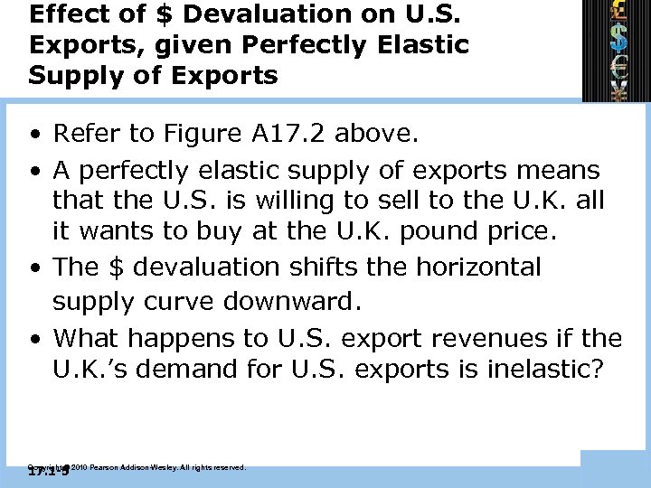 Effect of $ Devaluation on U. S. Exports, given Perfectly Elastic Supply of Exports