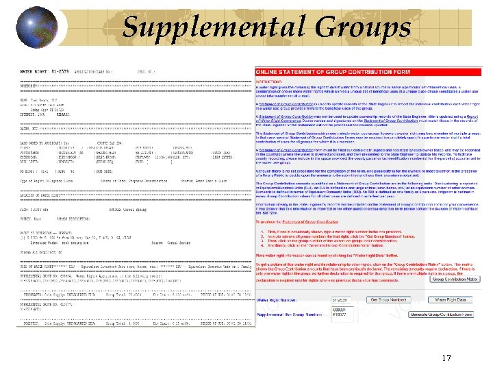 Supplemental Groups 17 