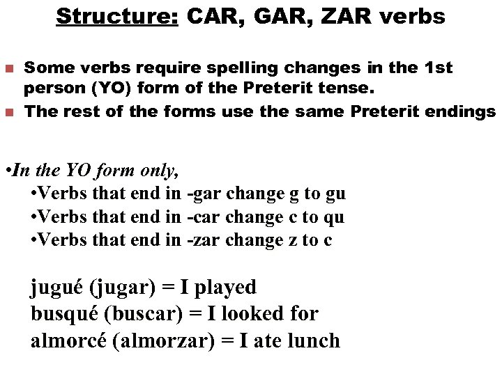 Function And Structure Notes Master List A Proficiency