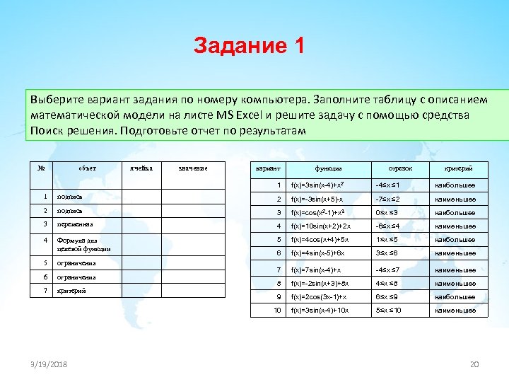 Задачи на поиск решения и подбор параметров 10 класс информатика презентация