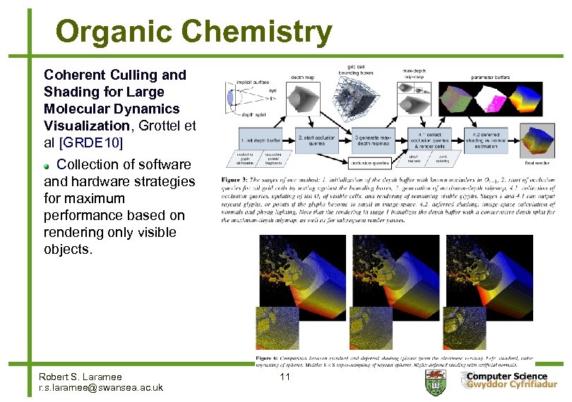Organic Chemistry Coherent Culling and Shading for Large Molecular Dynamics Visualization, Grottel et al