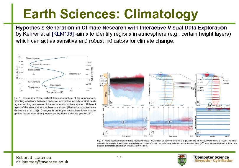 Earth Sciences: Climatology Hypothesis Generation in Climate Research with Interactive Visual Data Exploration by