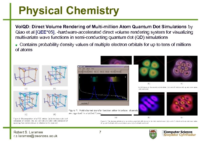 Physical Chemistry Vol. QD: Direct Volume Rendering of Multi-million Atom Quantum Dot Simulations by