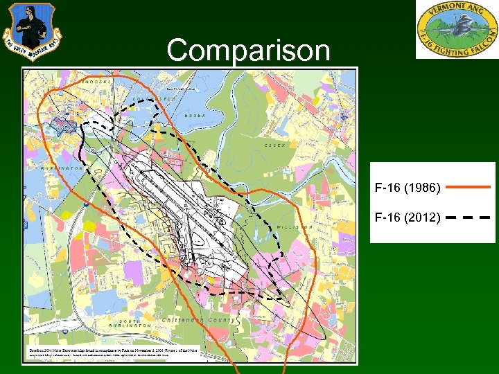 Comparison F-16 (1986) F-16 (2012) 