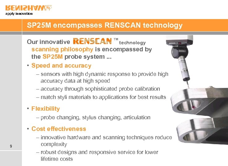 apply innovation SP 25 M encompasses RENSCAN technology ™ technology Our innovative scanning philosophy