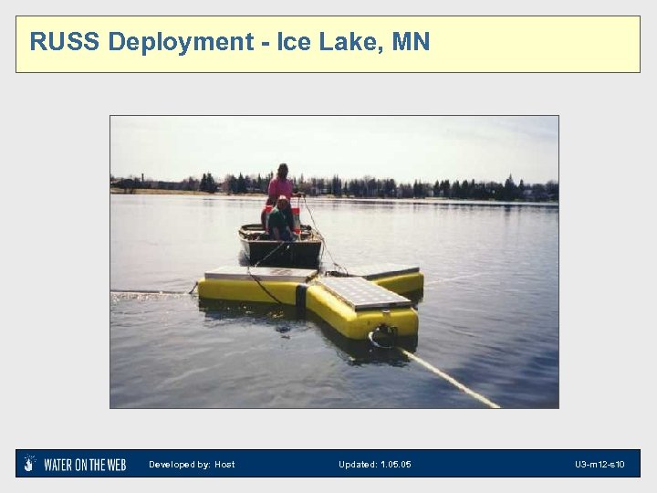 RUSS Deployment - Ice Lake, MN Developed by: Host Updated: 1. 05 U 3