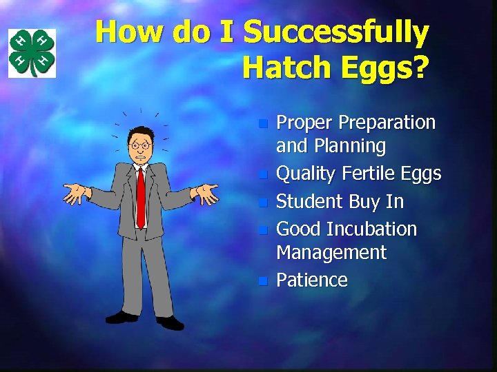 How do I Successfully Hatch Eggs? n n n Proper Preparation and Planning Quality