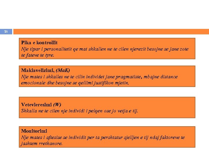 21 Pika e kontrollit Nje tipar i personalitetit qe mat shkallen ne te cilen