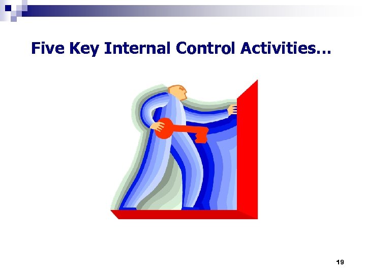 Five Key Internal Control Activities… 19 