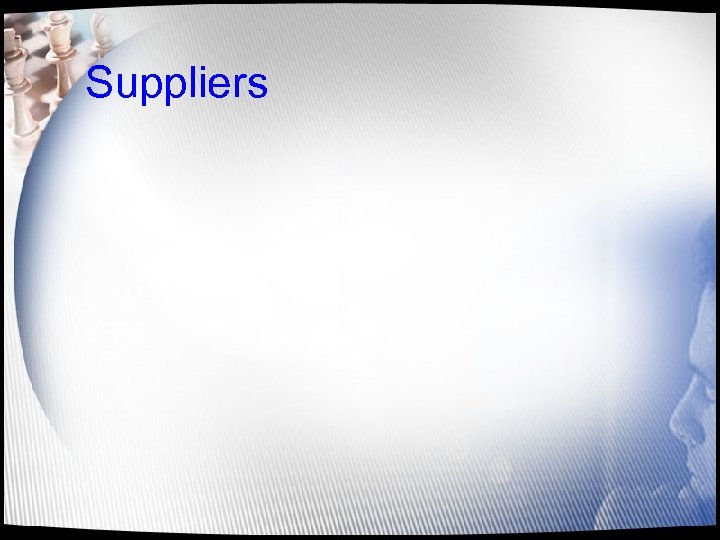 Suppliers 