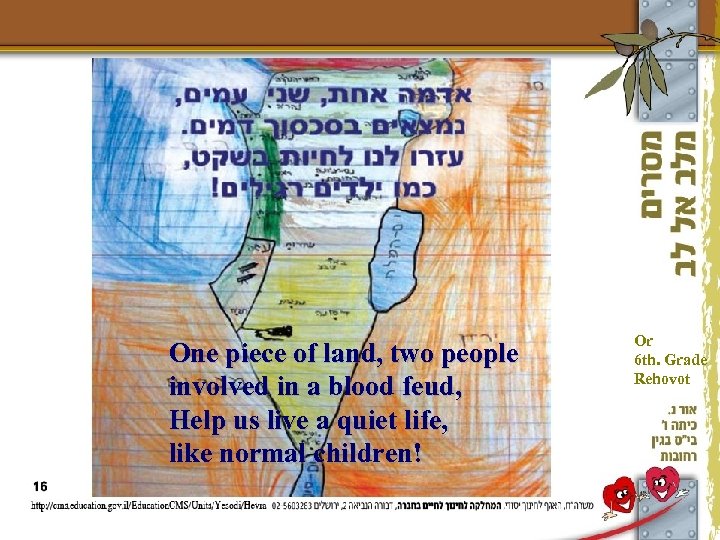 One piece of land, two people involved in a blood feud, Help us live