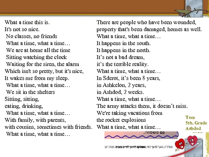 What a time this is. It's not so nice. No classes, no friends What