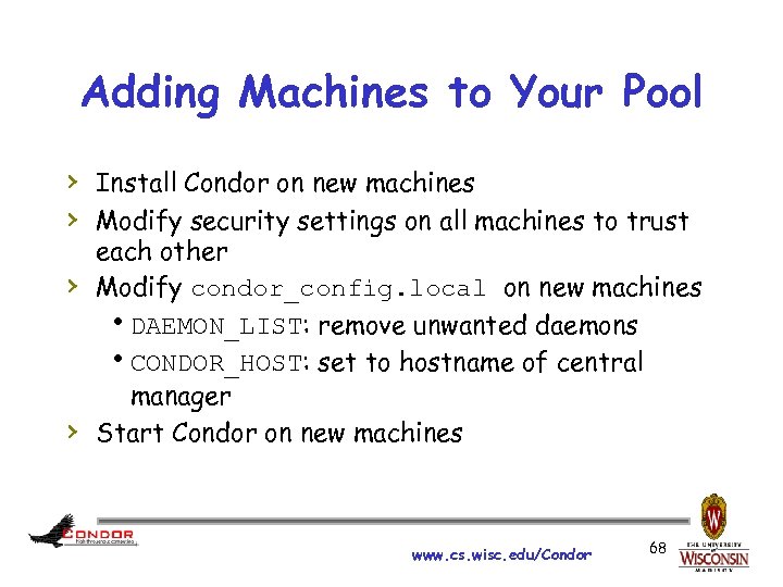 Adding Machines to Your Pool › Install Condor on new machines › Modify security