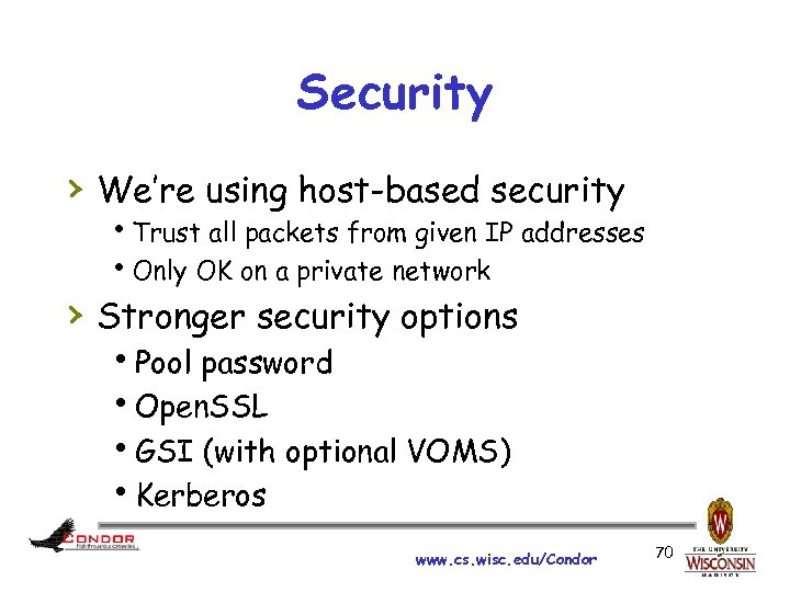 Security › We’re using host-based security h. Trust all packets from given IP addresses