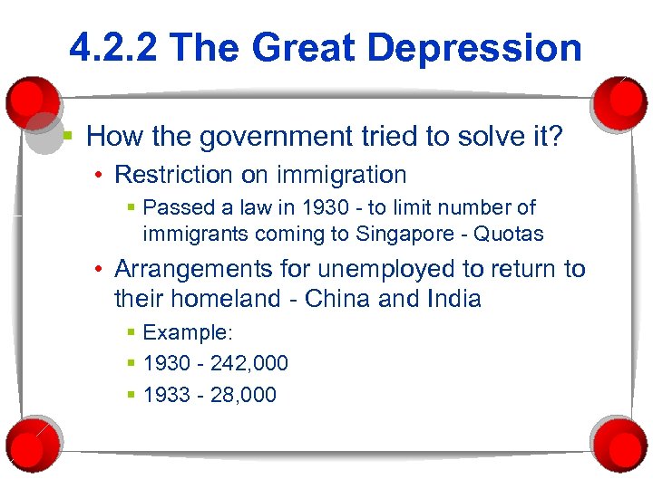 4. 2. 2 The Great Depression § How the government tried to solve it?