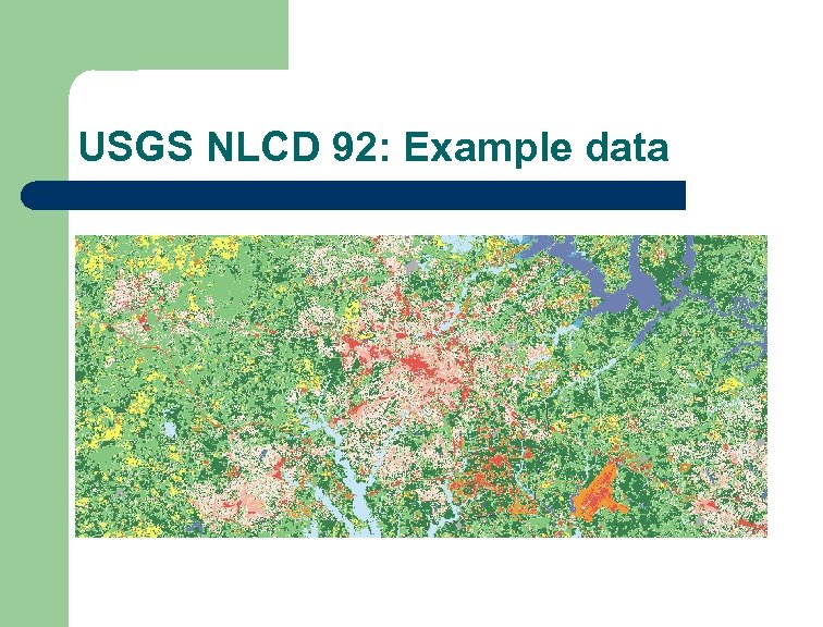 USGS NLCD 92: Example data 